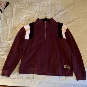 PINK quarter zip sweatshirt